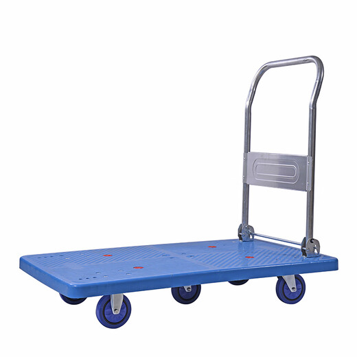 Trolley mit 5 Rädern Flachbett Lastwagen kleiner Anhänger falten Haushalt tragbarer Trolley Pull Truck 13565