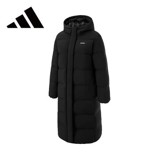 
Adidas (adidas) winter women's hooded long duck down sports and casual down jacket size M