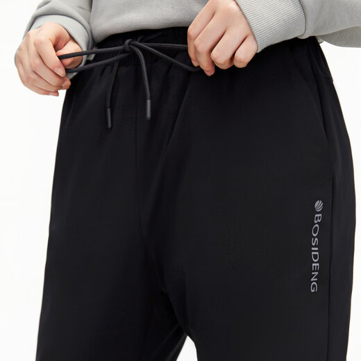 BOSIDENG Fashionable Sports Workwear Style Casual, Comfortable and Warm Women's Outerwear Down Pants Fashionable and Casual Black 8056 XS 155_62A