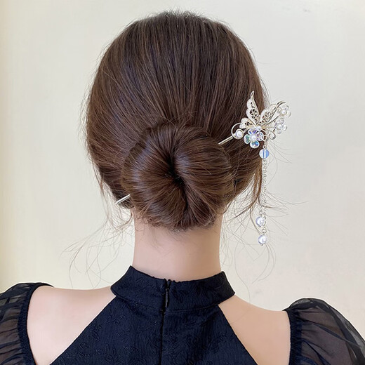 Su Shiliu butterfly temperament ancient style rocking hairpin Hanfu ancient costume headwear high-end hairpin women's Chinese style hairpin tassel butterfly dance