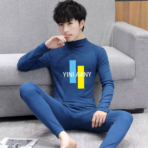 Hongdou Official Store Teenager's Thermal Underwear 12 Thermal Underwear 13 Autumn Clothes and Autumn Pants Teenagers' Velvet Suit 15 Winter Boys Nesque Black (Top + Pants) M 165 (75-95 Jin Jin is equal to 0.5 kg)