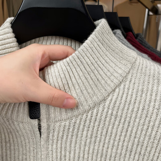 JOW премиум-класса из плотного кашемира, роскошный шерстяной кардиган на молнии для мужчин, новинка 2025 года, высококачественная повседневная куртка-свитер