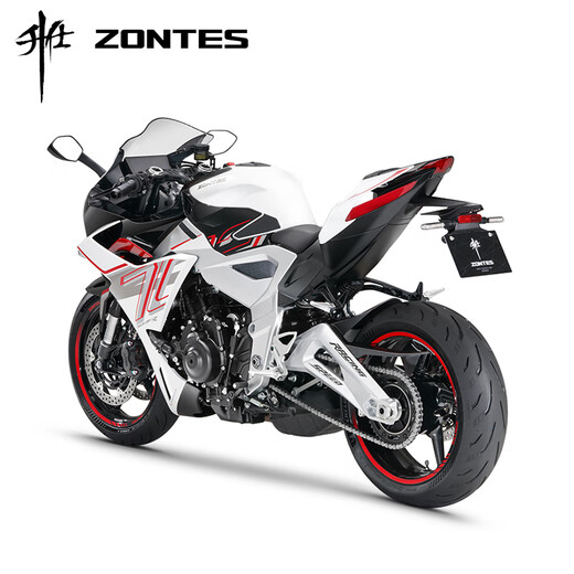 Shengshi ZONTES 703RR New imitation motorcycle water-cooled three-cylinder 699cc (delivered within 45 days after payment) Pearl white (Xihu calipers)