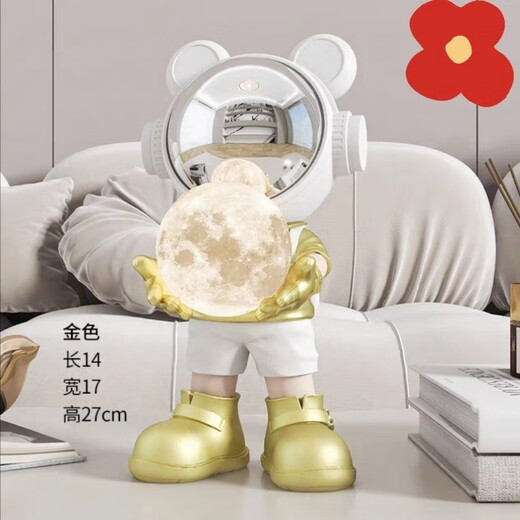 
Star night creative cartoon space astronaut living room ornaments new ijiu cabinet home night light decoration astronaut doll s12596 white