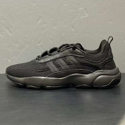 阿迪达斯 （adidas）三叶草男鞋女鞋夏季运动鞋网面透气跑步鞋复古老爹鞋休闲鞋JQ3927 JP8237/全黑 39
