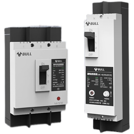 Bull Bulldz15le circuit breaker 49012901 plastic case three-phase four-wire leakage protection switch 100a3 100A 2P