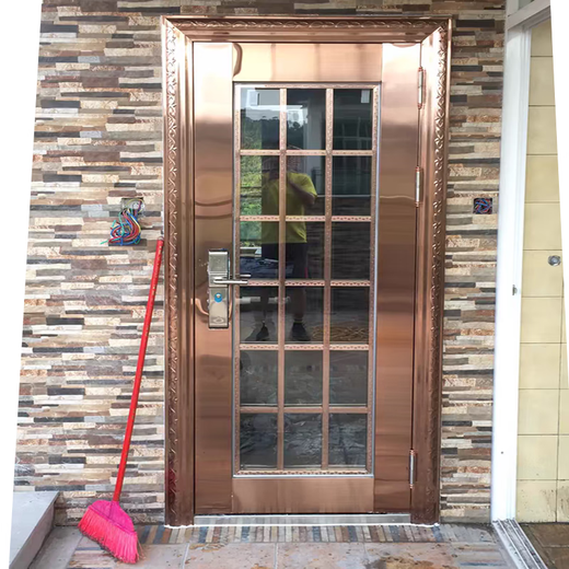 JRB家瑞堡304不锈钢防盗门单门农村入户门防盗门学校工程宿舍门楼宇单开门 单开门款式2