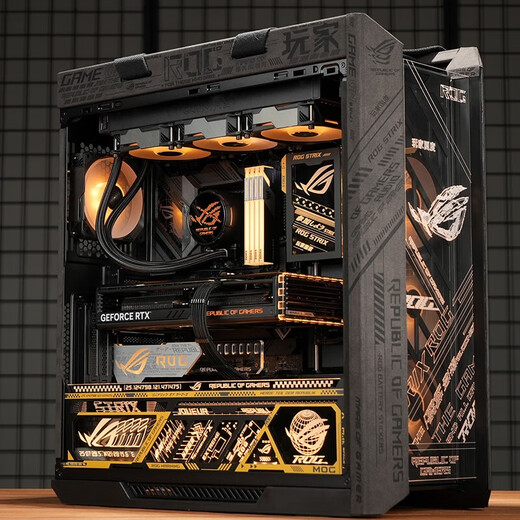 ASUS rog family bucket 5090 9800x3d host 5080 host 5070ti E-sports game live broadcast DIY desktop assembly computer complete machine R9 9950x3d host + RTX5080丨five