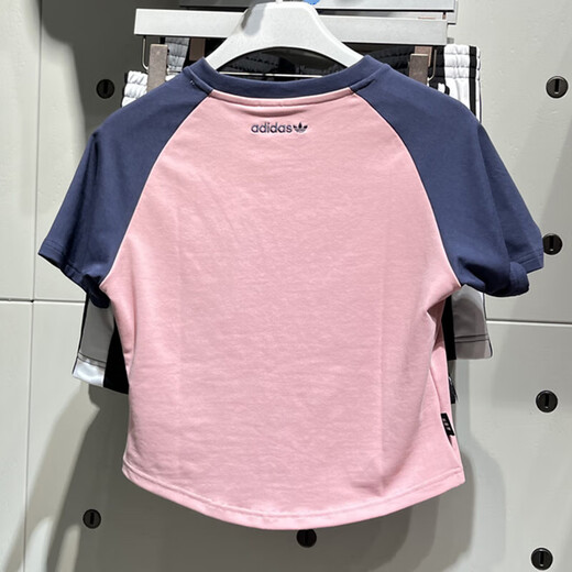 阿迪达斯 （adidas）三叶草短袖女装夏季新款户外运动短款时尚休闲圆领t恤 JP1429 M