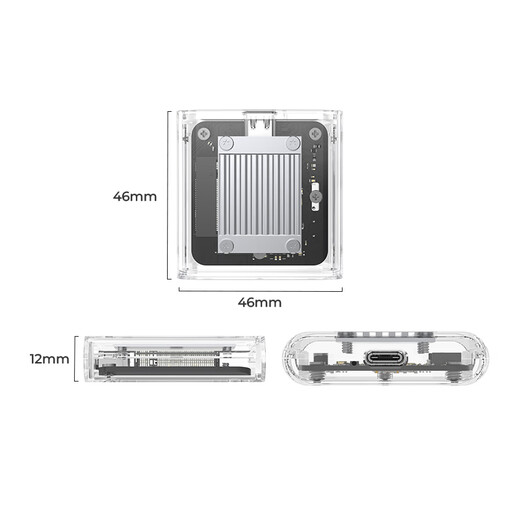 奥睿科（ORICO）2230硬盘盒 M.2移动固态nvme外置硬盘盒子Type-C3.2接口电子尿袋适用手机笔记本平板TC20