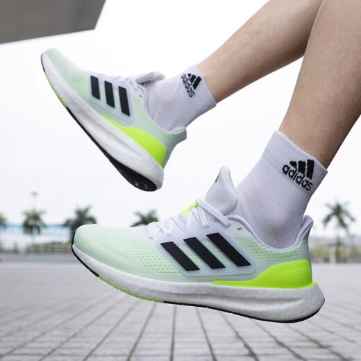 Adidas pureboost Männer und Frauen mit geringer vielseitigem, nicht gleitsamer Kee-resistenten Gelegenheits-Sneakers IF4839 Offizielles Flaggschiff Echtes IF4839_Black und White_MENs Modell_ 39