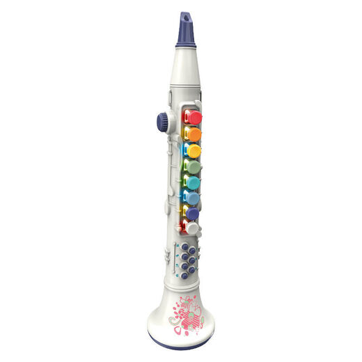 Jennerson Kinder Saxophon Baby Tiger Schwarzer Röhrchen Elektrische Drahtinstrumente Kollektion Einfaches Lernen tragbares Musikspielzeug für Anfänger Blue Tiger [Lade -Set]