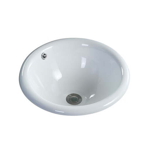 Taichung basin semi-embedded ceramic wash basin oval round above counter basin wash basin under counter basin wash basin 22 inches outside square inside oval free water + glue