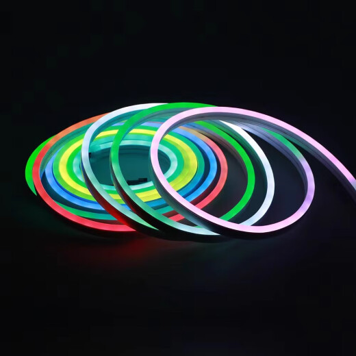 led full-color chasing flowing water neon 2811 fantasy light with programming 5mm ultra-narrow color-changing silicone light strip 5V12V5V-5mm [1 meter / 60 lights]