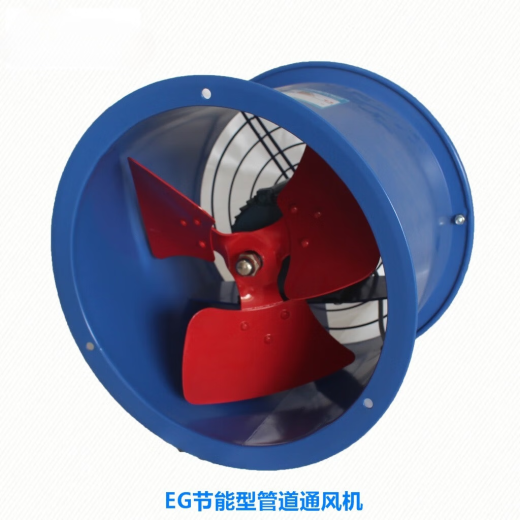 山头林村E风机九州业厨房低噪音220V380V圆筒管道轴流风机 5-4-660瓦220v1400转风量6198