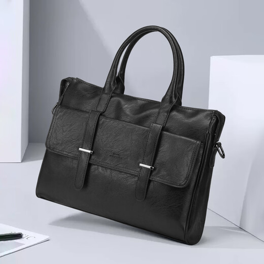 Mark Huafei men's government cadre briefcase 14-inch computer handbag Chinese Valentine's Day gift for boyfriend and husband