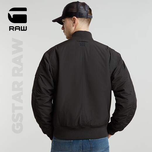 G-Star Raw Autumn Nouveau produit G-A1 Veste pilote Veste étanche Veste en haut des vêtements décontractés pour hommes Polyvyle D25370 Black L