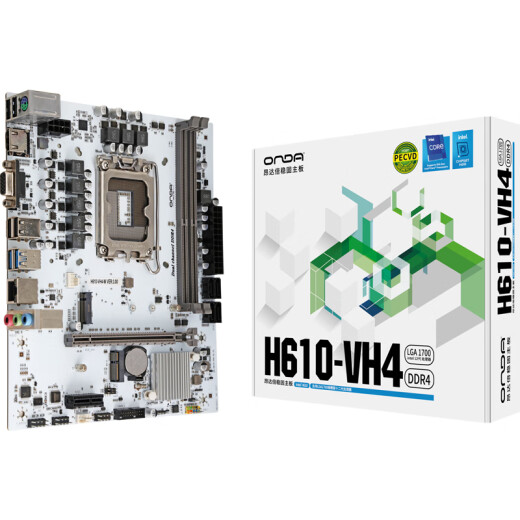 ONDA (ONDA) H610-VH4-W (Intel H610/LGA 1700) admite G6900/12100/13100 Motor de la oficina de entretenimiento