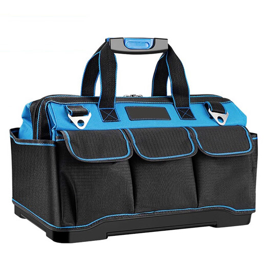 Strong and durable portable tool bag, electrician canvas bag, thickened multi-functional woodworking repair portable storage bag, standard thickened tool bag 13 inches