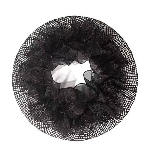 SNQP children's hair net, girl's ball headband, hair band, net pocket, headband, girl's dance special examination hair cover, drawstring lace style, large size 9.5cm, 3 pieces