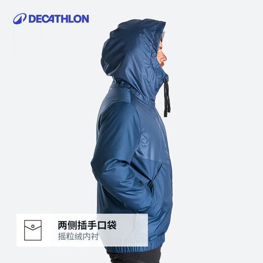 Decathlon Autumn and Winter Warm Cotton Clothing Men's Casual Waterproof and Windproof Jacket Outdoor ODT3 Military Green XL