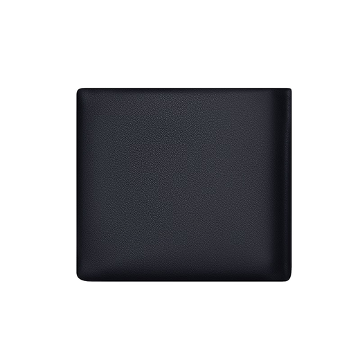 CHRIS KISS wallet men's genuine leather short chuck-layer cowhide wallet gift box high-end practical birthday gift for boyfriend and husband. First layer cowhide short black [counter gift box]