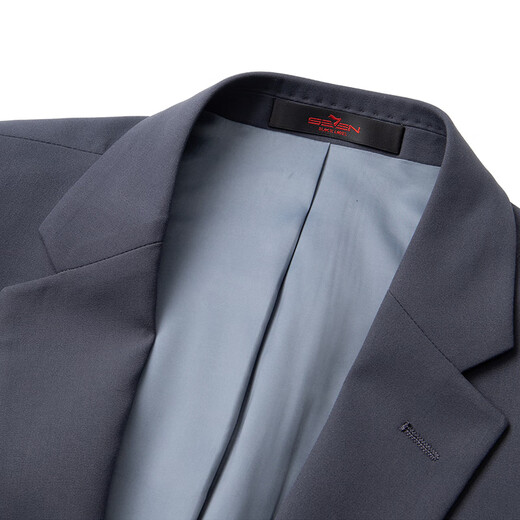 Qipai suit men's business formal flat lapel gray groom's wedding dress two-piece set 126JC70970 Ash 50 B 180/100B