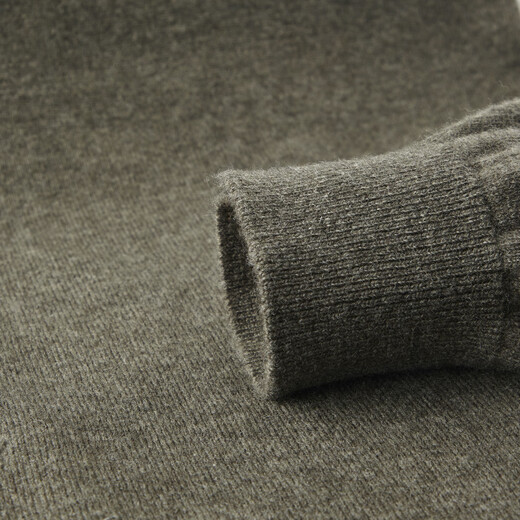 Judger (Judger) Contains Cashmere Judger Men's Wool Sweater 2025 Autumn and Winter New Double-layer Collar Zipper Half Turtle Collar Warm Sweater