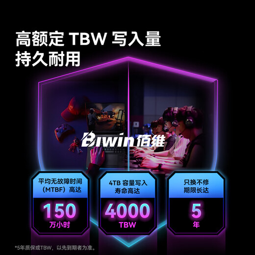 BIWIN NV7400 SSD SSD NVMe Solid State M.2 Interface 2280 SSD NV7200 NV3500 X570 ordinateur portable de bureau e-sports jeu disque dur NV7400 PCIe4.0 NVMe2.0 1 To