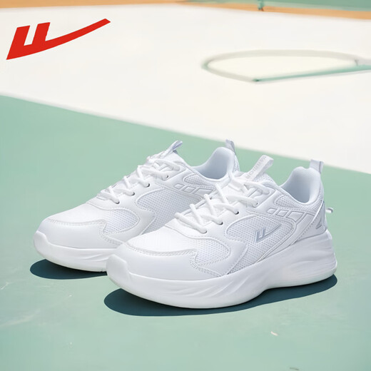 Huili White Sports Shoes 2025 Student Military Training Shoes Hombres y mujeres mismo estilo No deslizamiento Running Running Sports White Shoes WL2629 White (Zapatos de gran tamaño) 41