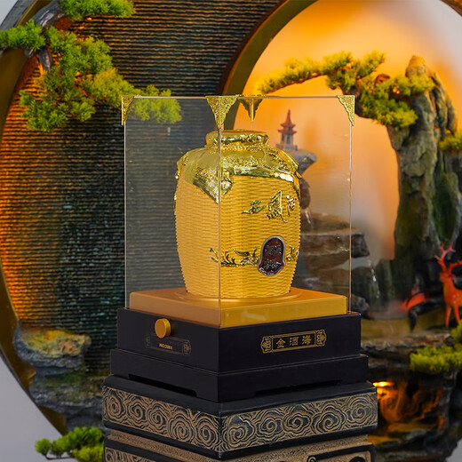 西凤酒  金酒海 凤香型白酒 高度 收藏 摆柜 坛装酒 52度 1.5L 1坛