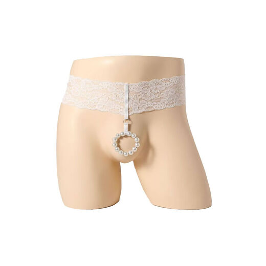 Qiaobolai men's exposed underwear, hole-in-the-eye briefs, hollow, comfortable, breathable, emotional, interesting, sexy T-pants, thong, black, one size fits all, 80Jin, Jin is equal to 0.5kg to 120