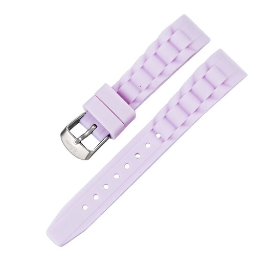 LZQLY迪士尼手表表带女皮表带帆布尼龙硅胶橡胶钢表带扣男22mm20mm金 11162表带蓝色[16mm]