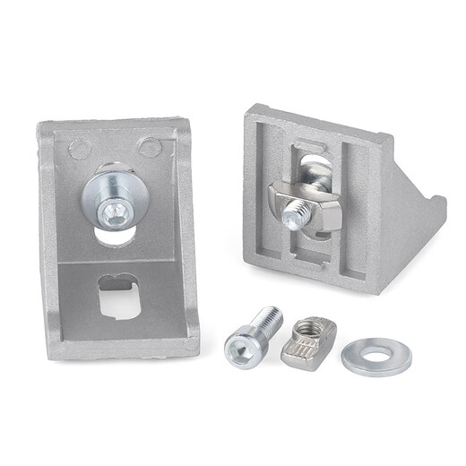 JINGGONG European standard aluminum profile T-shaped screw nut set boat-shaped nut block 20 type 30 type 40 type 45 type M3-M8 nickel-plated T nut set 30 type-M6 (50 sets)