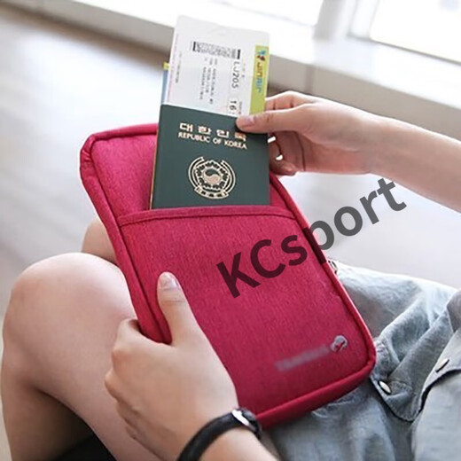 Minghuitong Passport Bag Travel Multifunktions-Aufbewahrungsbeutel Passport-Beutel Pack Ticket Bag Travel Supplies Lila lila