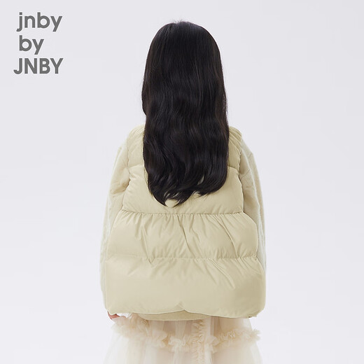 jnby by JNBY江南布衣童装秋冬女童轻薄羽绒马甲A型下摆羽绒服儿童1N9C13601 123乳白色（批次1） 160 cm