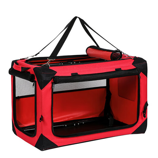 Car Dog Cage Trunk Large Dog Car Cat Cage Dog Cage Medium and Large Dog Pet Tent Portable Folding Royal Blue 116.5*77*77120Jin Jin equals 0.5kg Family Pack