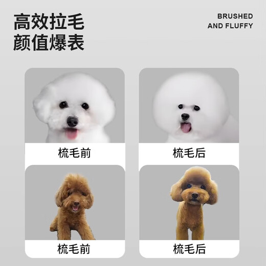 POPOCOLA cat comb to remove floating hair, cat hair cleaner, dog needle comb, pet combing brush, wet wipes