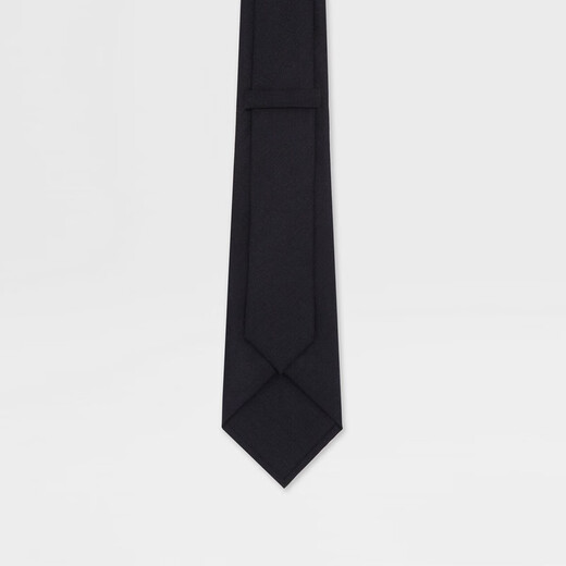 Zegna accessories black mulberry silk tie black