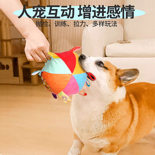 HELLOJOY Dog Toy Ball Sounding Dog Relief Artifact Pet Supplies Bite-Resistant and Energy-consuming Plush Ball