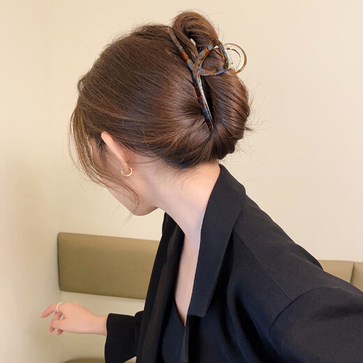 Chimera (CHIMERA) simple acetate plate shark clip high-end hairpin hair grab clip back head plate hair accessories headdress girl birthday gift