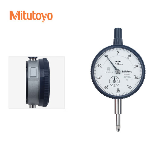 Mitutoyo high-precision dial indicator dial indicator 2046AB/0-10mm/0.01mm/3 m flat cover