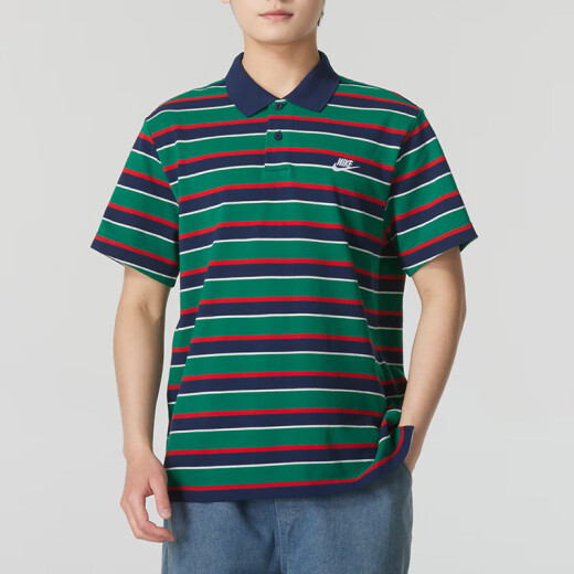 
Nike (NIKE) short-sleeved T-shirt men's summer sports and casual breathable POLO shirt tennis lapel breathable top DM6951-010 FN3897-410 M