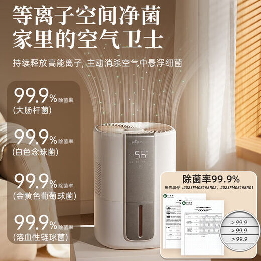 小熊（Bear）净化器加湿器家用孕妇婴儿卧室静小型办公室纯净除菌冷蒸发轻音 无雾加湿器