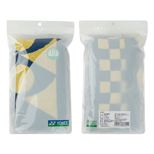 YONEX尤尼克斯羽毛球运动毛巾棉质柔软跑步健身吸汗舒适AC1236CR黄藏青