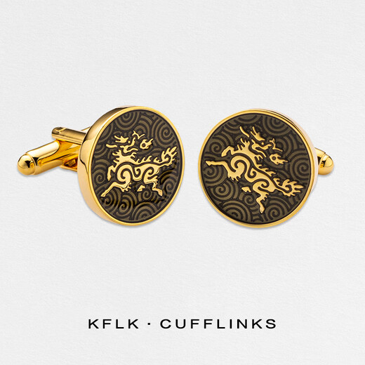 Manschettenknopf neue Xiangyun Qilin Manschettenknöpfe Herren-High-End-Hemdhemdheizhülsen Nagel Luxus französische Manschettenknöpfe Manschettenknöpfe L711 Gold Manschettenknöpfe-Xiangyun Qilin