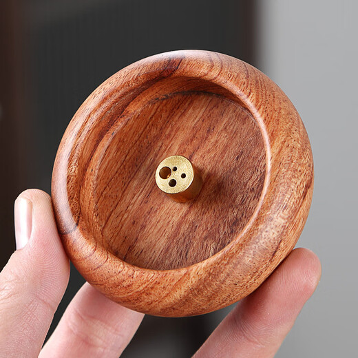 Gata non-spliced black sandalwood incense stick solid wood incense bowl small incense burner multi-Specifications string incense holder agarwood sandalwood incense burner black sandalwood model