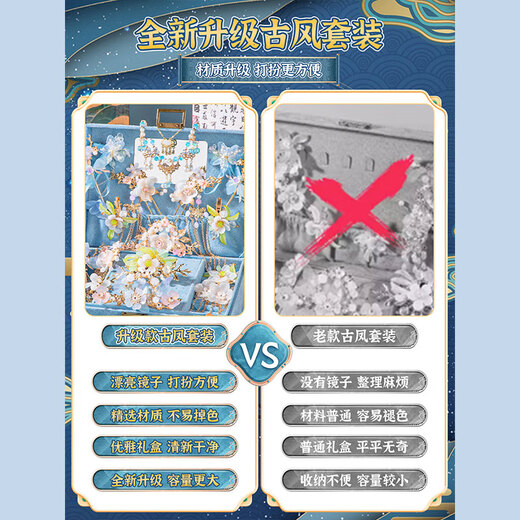 Changguanxiong Little Girl Birthday Gift Дети 3-5 высококачественных игрушек 12 девочек 7-14 лет ученики начальных классов 10 лет и более 6 образования [Yinglan Glass] Deluxe Edition 28 Peect Set Set
