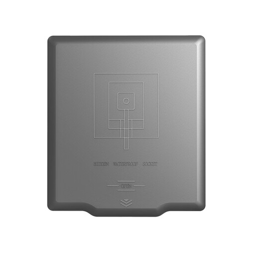 LSNUO waterproof socket bathroom socket waterproof box integrated five-hole socket embedded with waterproof protective cover multiple waterproof socket * five-hole gray