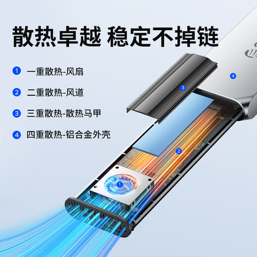 ORICO USB4-Festplattengehäuse 40 Gbit/s kompatibel mit Thunderbolt 4/3 M.2 NVMe Solid-State-Laufwerkgehäuse passend für iPhone Mac Mini Notebook SSD Solid State externe Erweiterung COM2